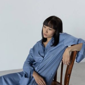 Blouse — Hand-Embroidered Neckline